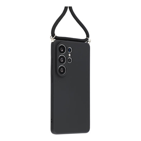 Samsung Galaxy S26 Ultra EIDERWOOD Fodrat Flexibelt Plast Skal m. Rem - Svart