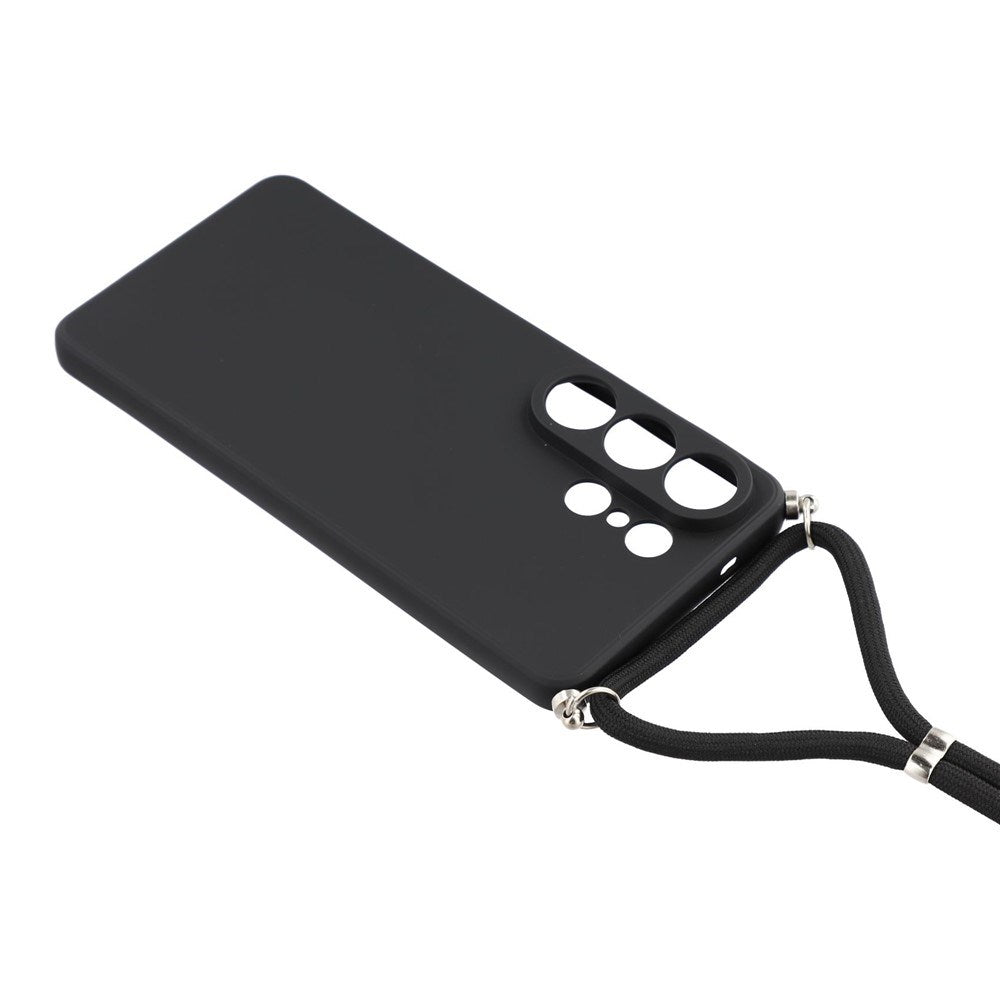 Samsung Galaxy S26 Ultra EIDERWOOD Fodrat Flexibelt Plast Skal m. Rem - Svart