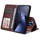 Xiaomi 17T Pro EIDERWOOD Konstläder Fodral m. Rem - Brun
