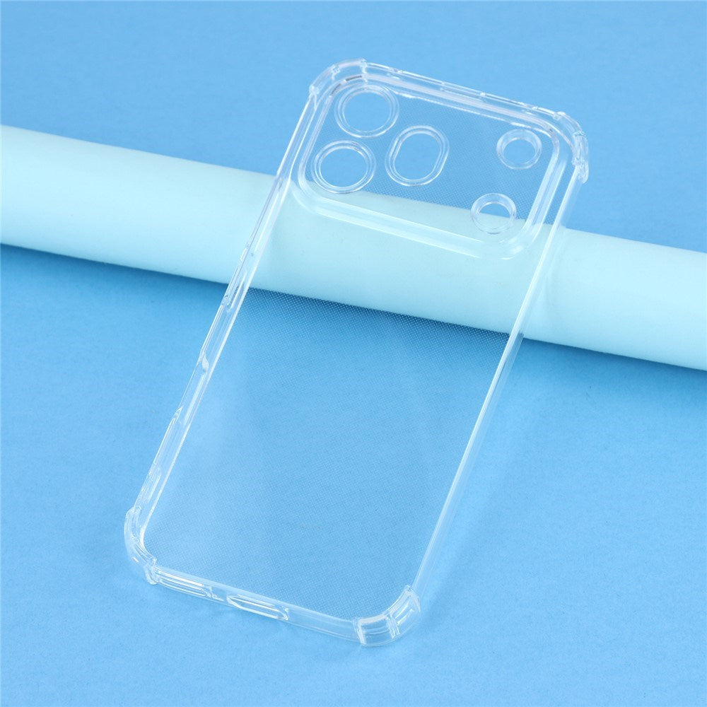 Honor 600 Pro EIDERWOOD Flexibelt Plast Skal m. Stötdämpande Hörn - Genomskinlig