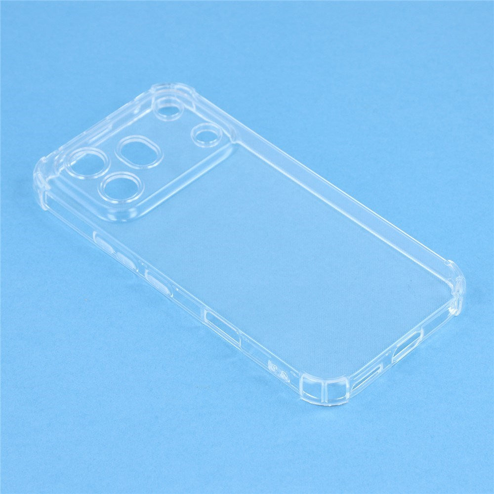 Honor 600 Pro EIDERWOOD Flexibelt Plast Skal m. Stötdämpande Hörn - Genomskinlig