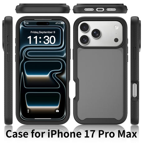 iPhone 18 Pro Max / 17 Pro Max EIDERWOOD Tvådelat Matt Hybrid Plast Skal - Svart