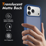 iPhone 18 Pro Max / 17 Pro Max EIDERWOOD Tvådelat Matt Hybrid Plast Skal - Blå