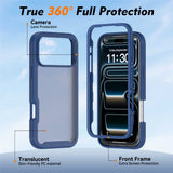 iPhone 18 Pro Max / 17 Pro Max EIDERWOOD Tvådelat Matt Hybrid Plast Skal - Blå