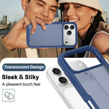 iPhone 18 Pro Max / 17 Pro Max EIDERWOOD Tvådelat Matt Hybrid Plast Skal - Blå