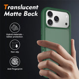 iPhone 18 Pro Max / 17 Pro Max EIDERWOOD Tvådelat Matt Hybrid Plast Skal - Grön