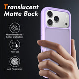 iPhone 18 Pro Max / 17 Pro Max EIDERWOOD Tvådelat Matt Hybrid Plast Skal - Lila