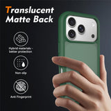 iPhone 18 Pro / 17 Pro EIDERWOOD Tvådelat Matt Hybrid Plast Skal - Grön