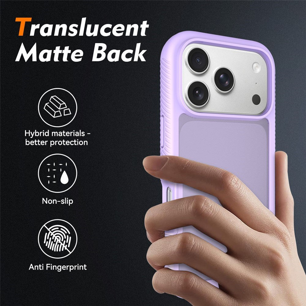 iPhone 18 Pro / 17 Pro EIDERWOOD Tvådelat Matt Hybrid Plast Skal - Lila
