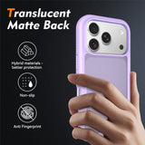iPhone 18 Pro / 17 Pro EIDERWOOD Tvådelat Matt Hybrid Plast Skal - Lila