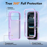 iPhone 18 Pro / 17 Pro EIDERWOOD Tvådelat Matt Hybrid Plast Skal - Lila