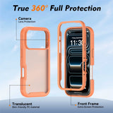 iPhone 18 Pro / 17 Pro EIDERWOOD Tvådelat Matt Hybrid Plast Skal - Orange
