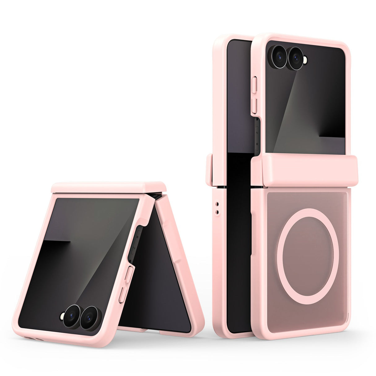 Samsung Galaxy Z Flip8 DUX DUCIS Hybrid Skal med Matt Baksida – MagSafe Kompatibel – Rosa