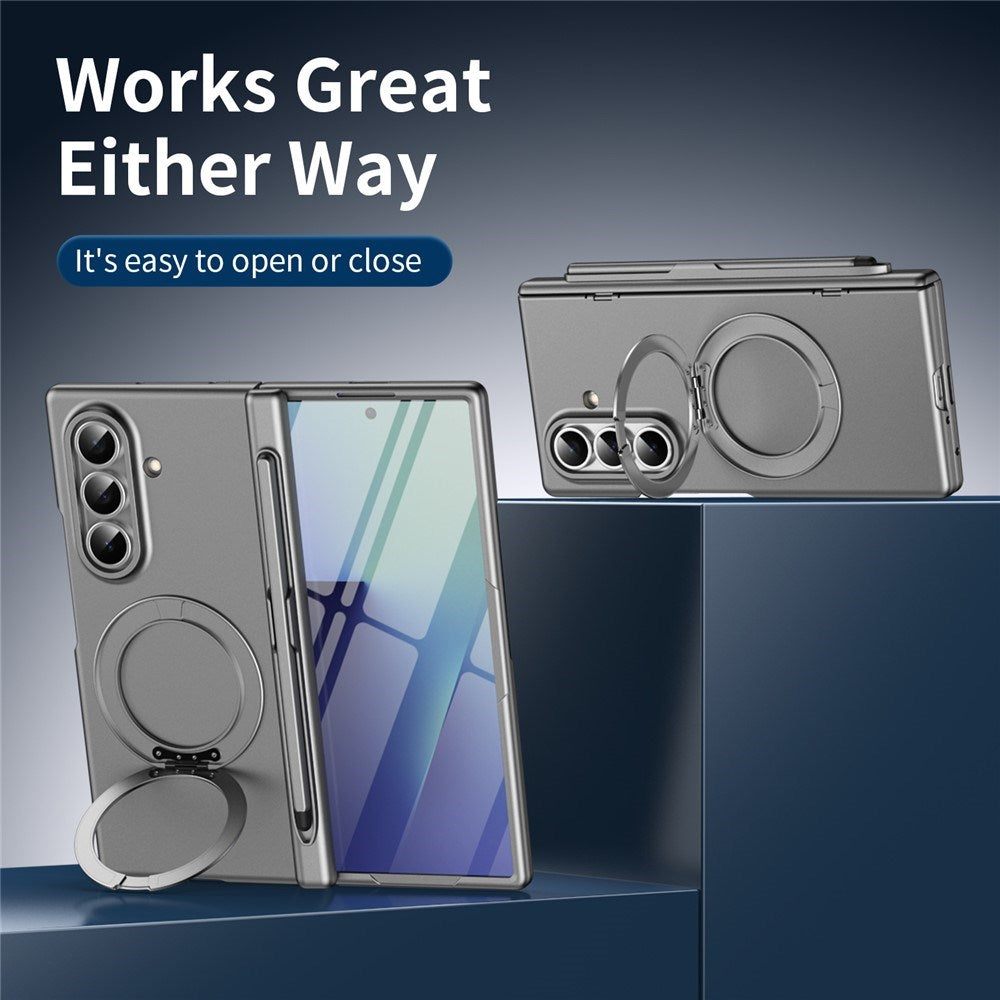 Samsung Galaxy Z Fold8 Ultra EIDERWOOD Skal med Skärmskydd & Stativfunktion - Grå