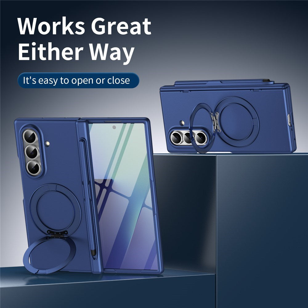 Samsung Galaxy Z Fold8 Ultra EIDERWOOD Skal med Skärmskydd & Stativfunktion - Blå