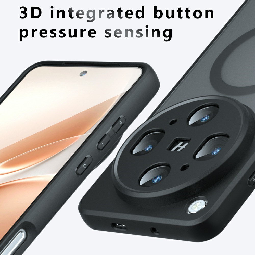 OPPO Find X9 Ultra EIDERWOOD Hybrid Skal med Stötdämpning - MagSafe Kompatibel - Matt Genomskinlig / Svart