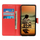 OPPO Find X9 Ultra EIDERWOOD Konstläder Fodral m. Korthållare & Stativfunktion - Röd