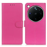 OPPO Find X9 Ultra EIDERWOOD Konstläder Fodral m. Korthållare & Stativfunktion - Rosa