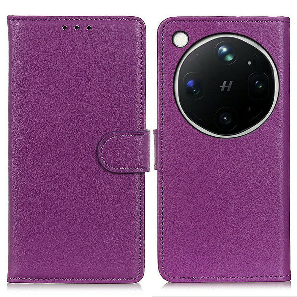 OPPO Find X9 Ultra EIDERWOOD Konstläder Fodral m. Korthållare & Stativfunktion - Lila
