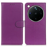 OPPO Find X9 Ultra EIDERWOOD Konstläder Fodral m. Korthållare & Stativfunktion - Lila
