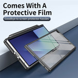 Samsung Galaxy Z Fold8 Hård Plast Skal m. Skärmskydd & Ställfunktion - Grå