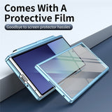 Samsung Galaxy Z Fold8 Hård Plast Skal m. Skärmskydd & Ställfunktion - Ljusblå