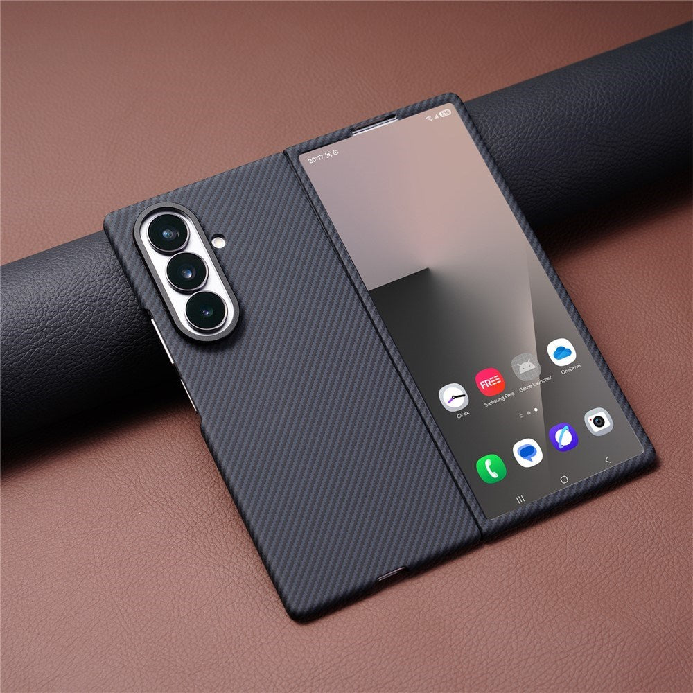 Samsung Galaxy Z Fold8 Hårt Plast Carbon Skal - MagSafe Kompatibel - Svart