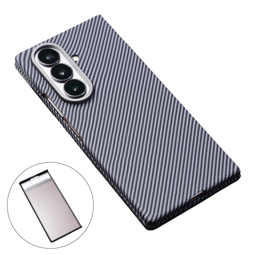 Samsung Galaxy Z Fold8 Hårt Plast Carbon Skal - MagSafe Kompatibel - Grå