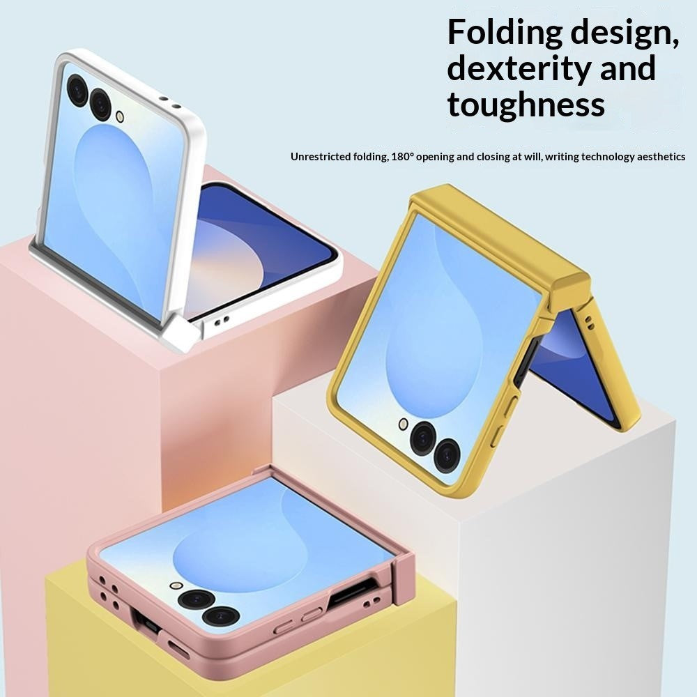Samsung Galaxy Z Flip8 EIDERWOOD Hårt Plast Skal med Gångjärn - Blå