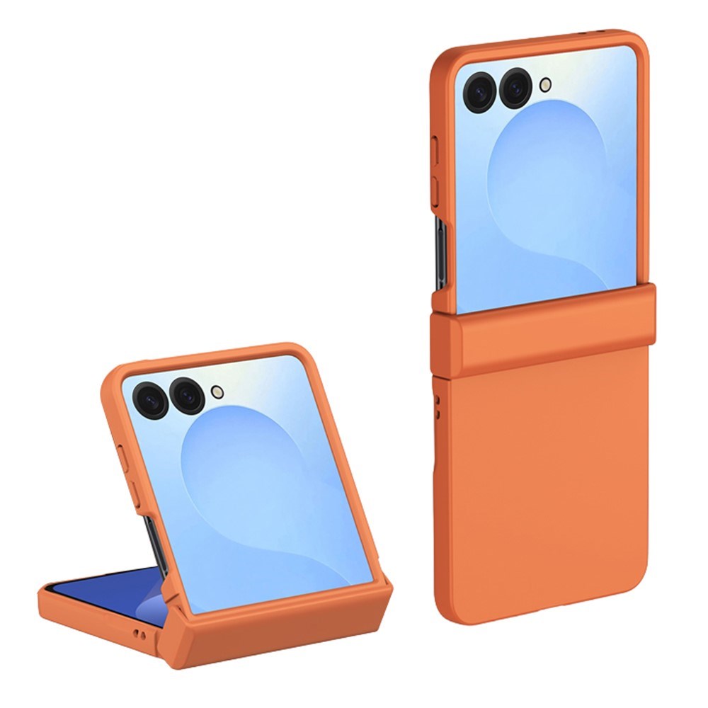 Samsung Galaxy Z Flip8 EIDERWOOD Hårt Plast Skal med Gångjärn - Orange