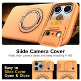 iPhone 18 Pro / 17 Pro EIDERWOOD Hybrid Hantverkar Skal m. Korthållare & Cam Slider - MagSafe Kompatibel - Orange
