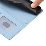 iPhone 18 / 17 Fodral med 3D-Kattöron - Korthållare & Stativfunktion - Blå