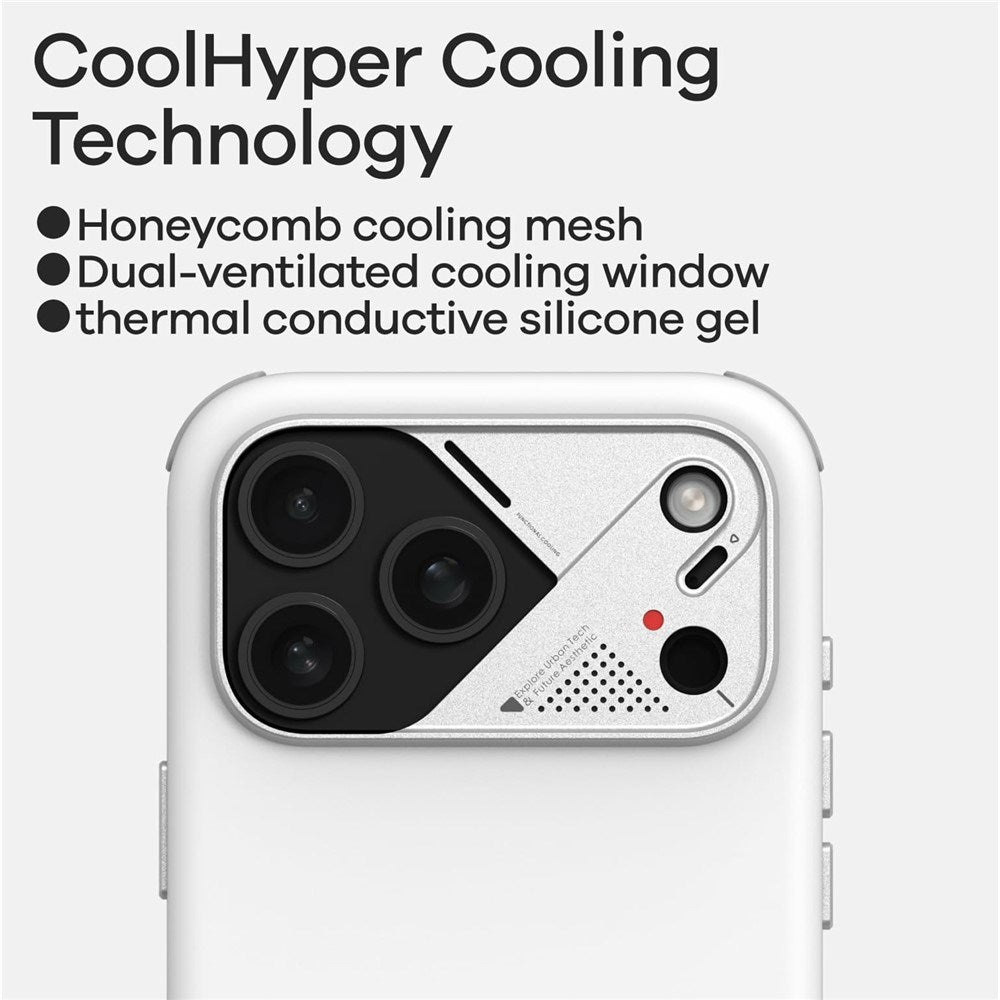 iPhone 17 Pro AULUMU Stötdämpande Hybrid Skal - MagSafe Kompatibelt - Svart