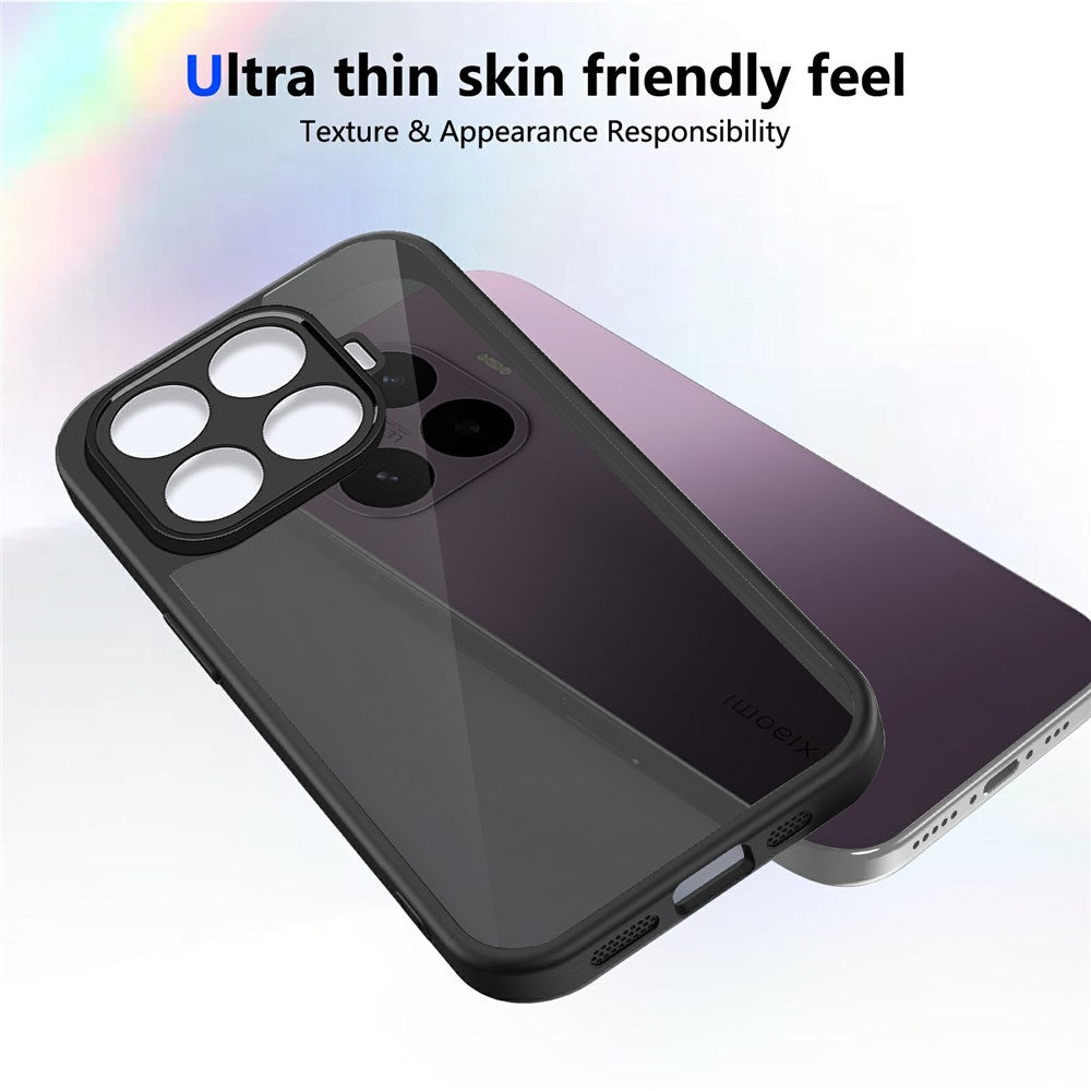 Xiaomi 17T Pro Hybrid Skal med Matt Yta - Svart / Genomskinlig