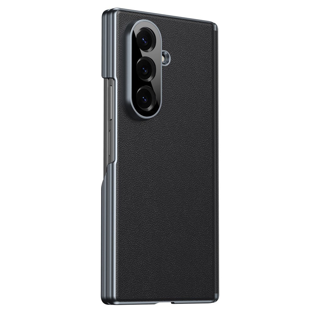 Samsung Galaxy Z Fold8 Ultra Konstläder Baksida Skal - Svart