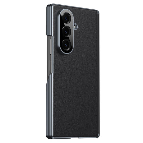 Samsung Galaxy Z Fold8 Konstläder Baksida Skal - Svart