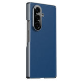 Samsung Galaxy Z Fold8 Konstläder Baksida Skal - Blå