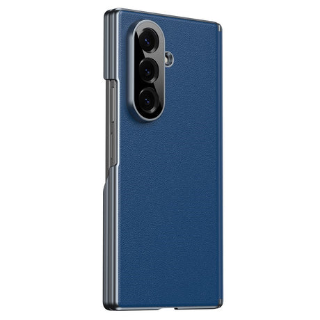 Samsung Galaxy Z Fold8 Konstläder Baksida Skal - Blå