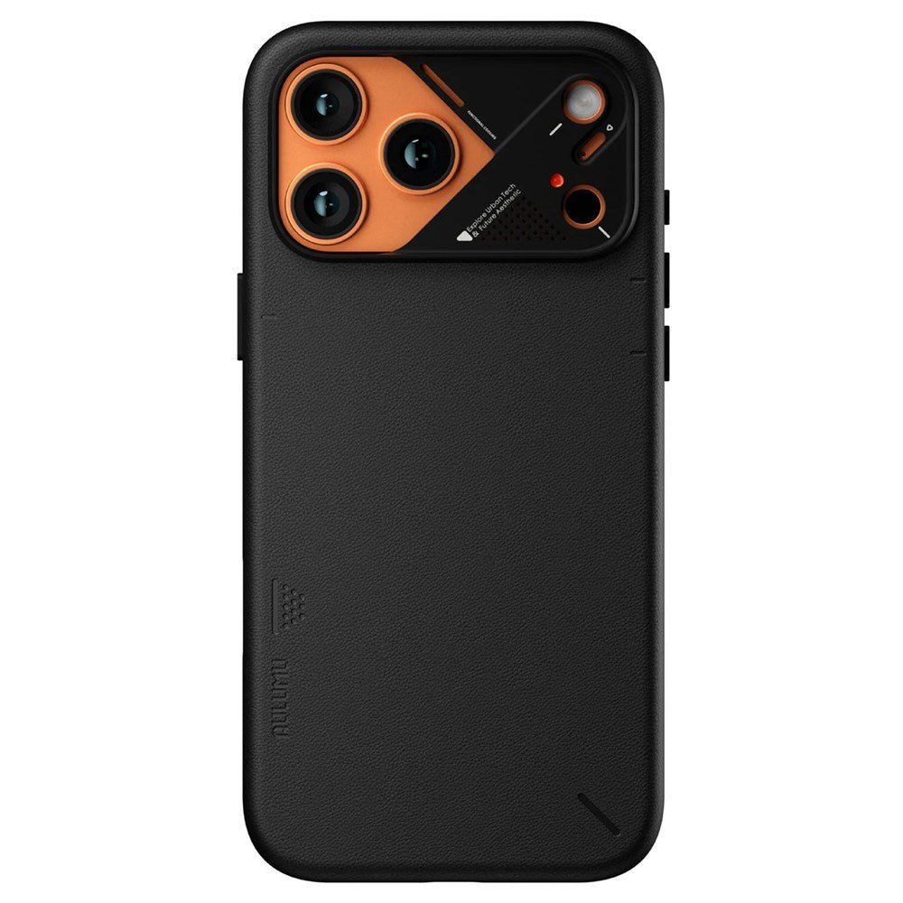 iPhone 17 Pro Max AULUMU Konstläder Skal - MagSafe Kompatibel - Svart