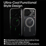 iPhone 17 Pro Max AULUMU Luminous Flexibelt Plast Skal - MagSafe Kompatibel - Svart