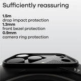iPhone 17 Pro Max AULUMU Luminous Flexibelt Plast Skal - MagSafe Kompatibel - Svart