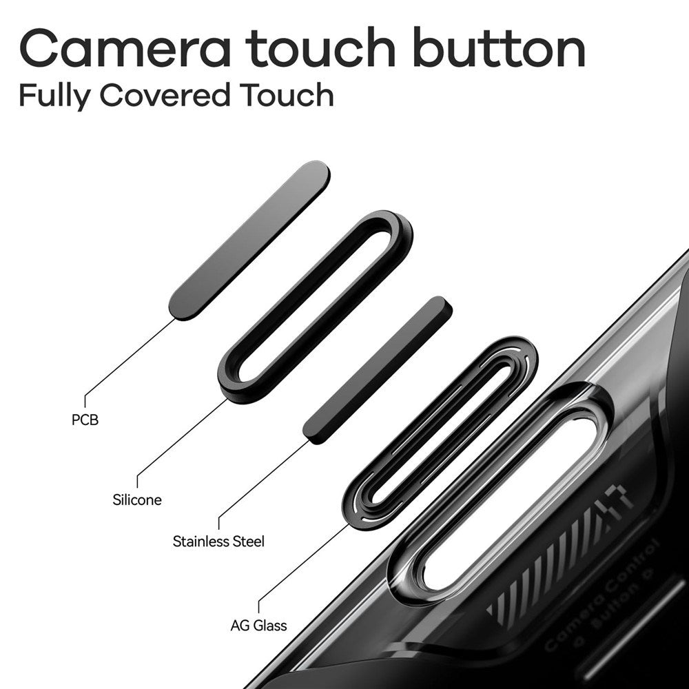 iPhone 17 Pro Max AULUMU Luminous Flexibelt Plast Skal - MagSafe Kompatibel - Svart