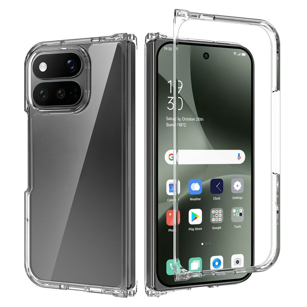 Google Pixel 11 Pro Fold EIDERWOOD Hybrid Plast Skal - Genomskinlig
