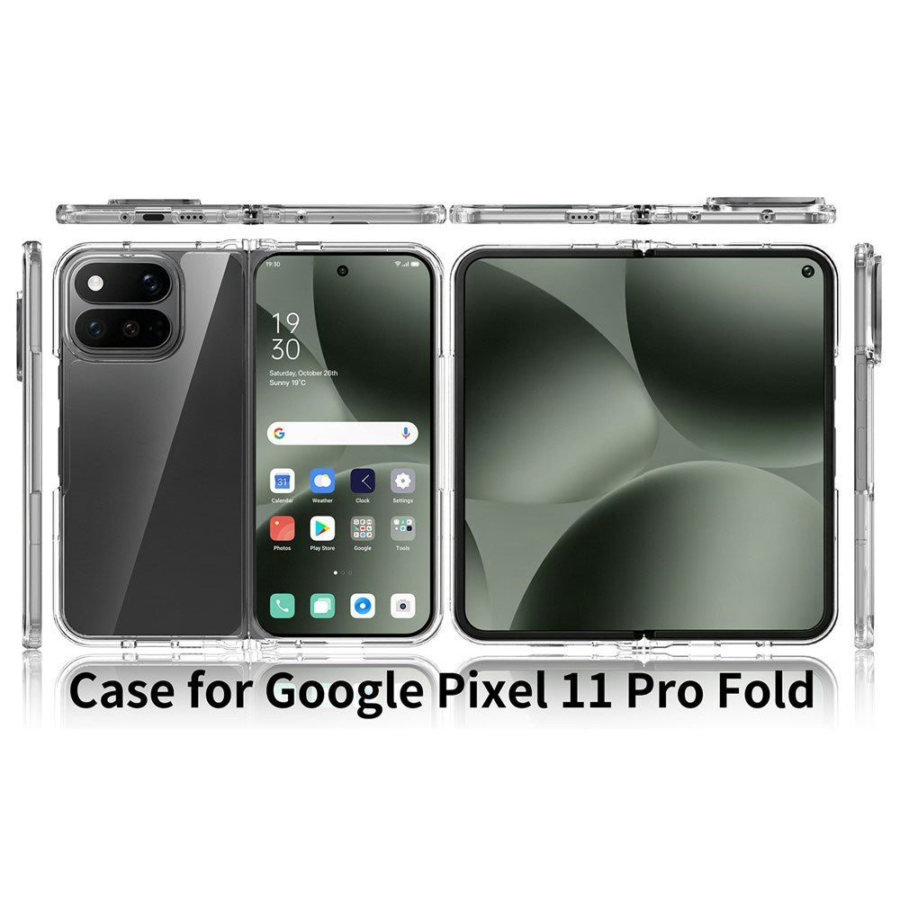 Google Pixel 11 Pro Fold EIDERWOOD Hybrid Plast Skal - Genomskinlig