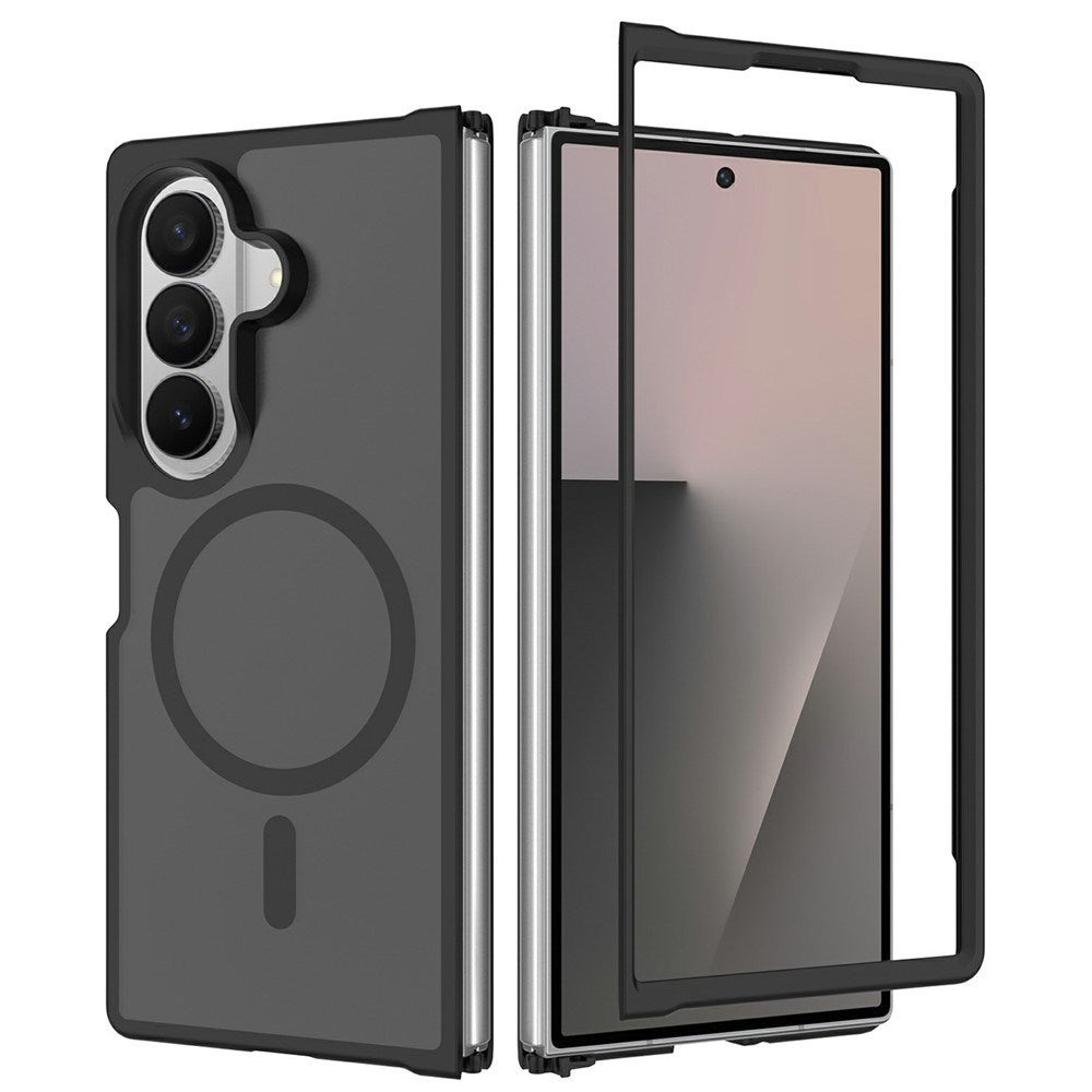 Samsung Galaxy Z Fold8 Matt Flexibelt Plast Skal - MagSafe Kompatibel - Svart