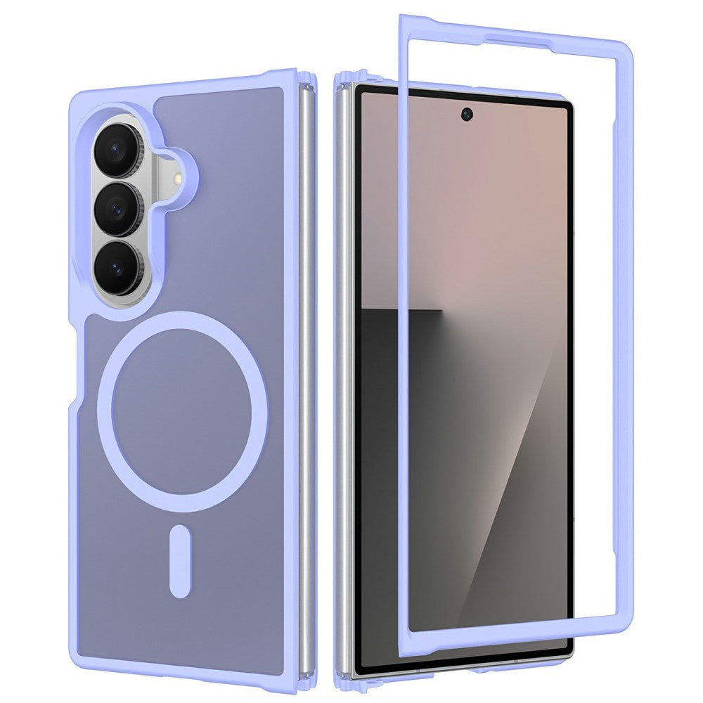 Samsung Galaxy Z Fold8 Matt Flexibelt Plast Skal - MagSafe Kompatibel - Lila