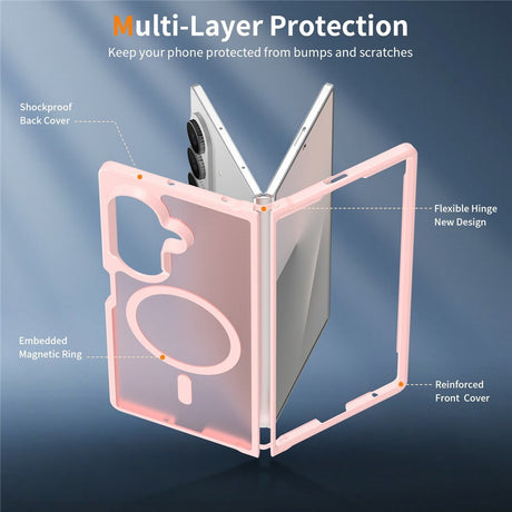 Samsung Galaxy Z Fold8 Ultra Matt Flexibelt Plast Skal - MagSafe Kompatibel - Rosa