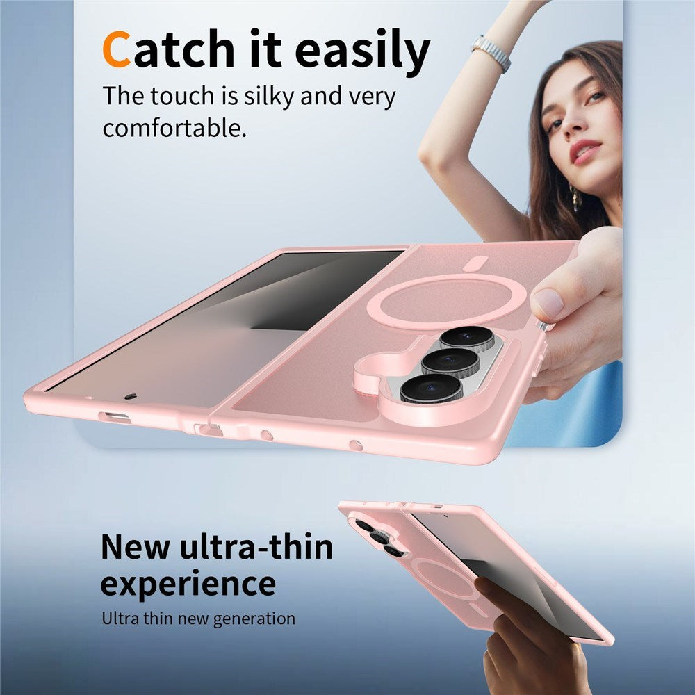 Samsung Galaxy Z Fold8 Matt Flexibelt Plast Skal - MagSafe Kompatibel - Rosa