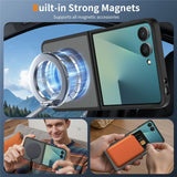 Samsung Galaxy Z Flip8 Matt Flexibelt Plast Skal - MagSafe Kompatibel - Svart
