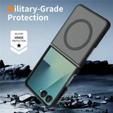 Samsung Galaxy Z Flip8 Matt Flexibelt Plast Skal - MagSafe Kompatibel - Svart